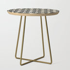 Black Botanical Floral Silhouette  Side Table Gallery Image 1