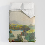 Anna Mary Robertson 'Grandma' Moses Upper Cambridge Valley American Folk Art Comforter Gallery Image 6