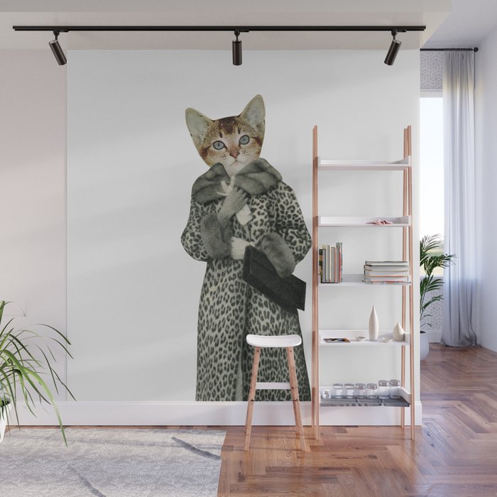 Kitten Dressed as Cat Wall Mural Gallery Image 1