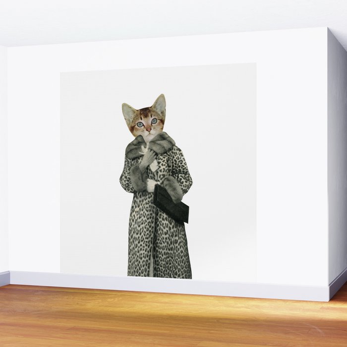 Kitten Dressed as Cat Wall Mural Gallery Image 2