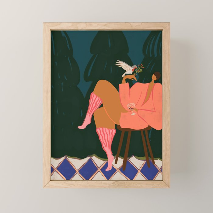 A Lil Birdy Told Me Mini Art Print Gallery Image 1