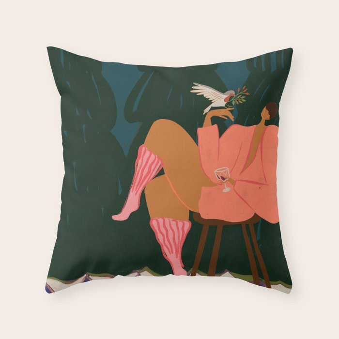 A Lil Birdy Told Me Throw Pillow Gallery Image 6