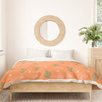 Retro cactus plant art pattern Duvet Cover Gallery Image 3