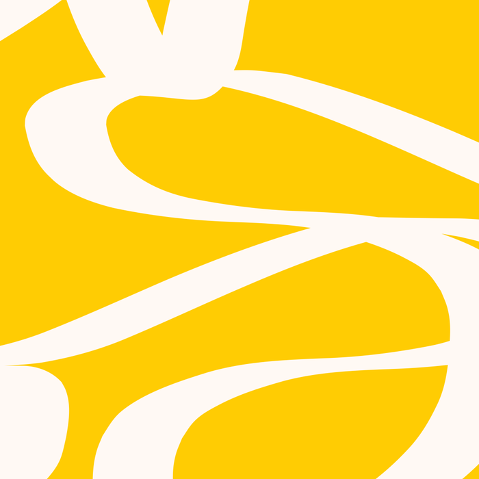 Yellow And White Brush Strokes, Abstract Art, Exhibition Poster, Mid Century Modern Coffee Mug Gallery Image 2