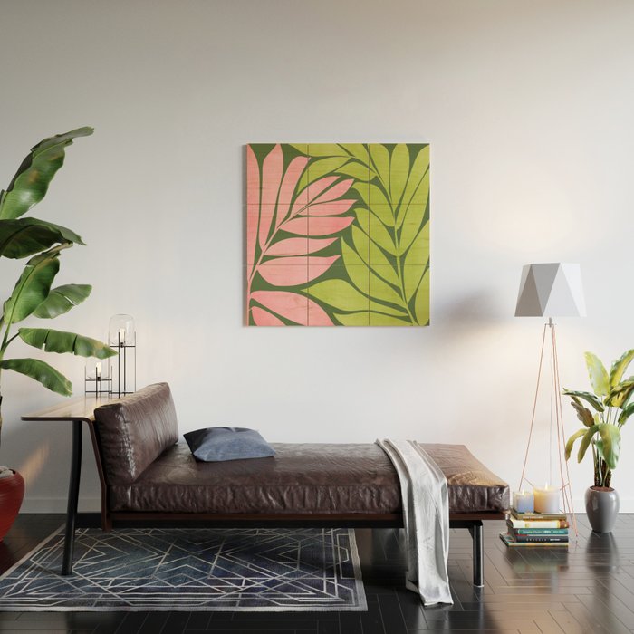 Spring Flora / Pink and Green Palette Wood Wall Art Gallery Image 2