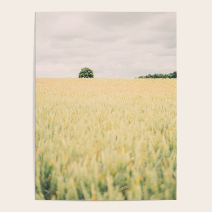 Rural Countryside Field Landscape With Tree Poster Gallery Image 4