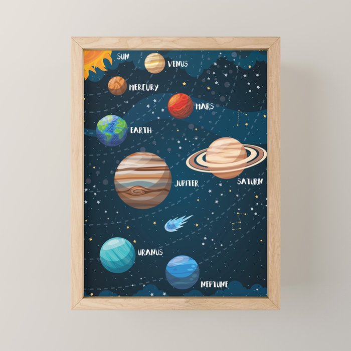 Solar system Mini Art Print Gallery Image 1