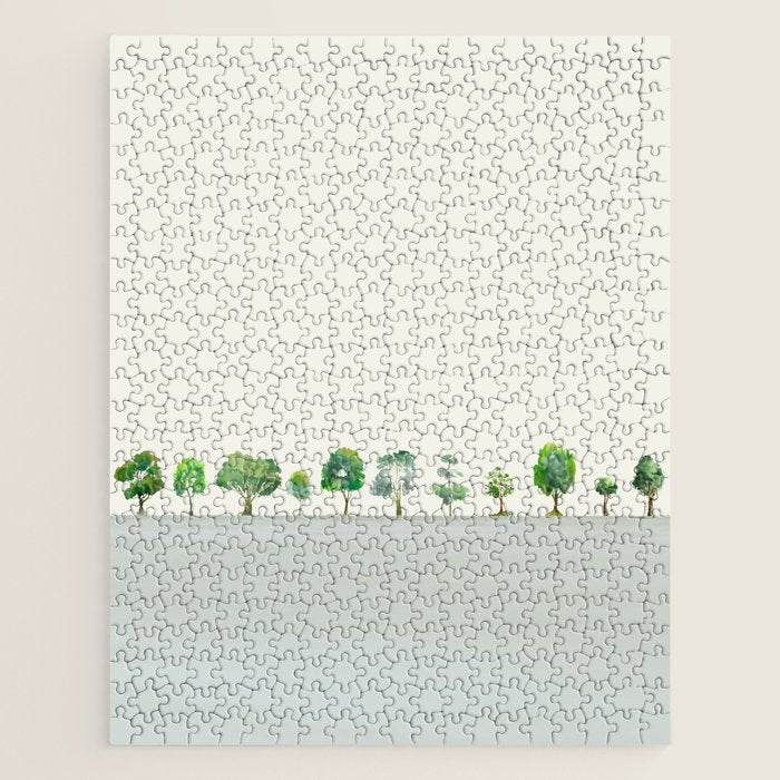 A Row Of Trees Jigsaw Puzzle Gallery Image 1