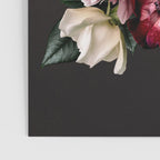 Vintage flowers bouquet. Peony, roses, anemone on dark moody background. Poster Gallery Image 3