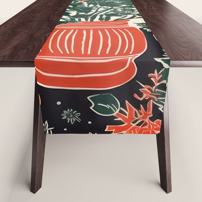 The Greenhouse Potted Garden Table Runner Gallery Image 1