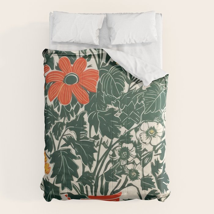 The Greenhouse Potted Garden Comforter Gallery Image 1