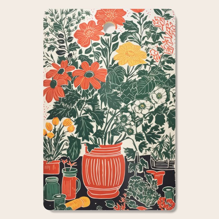 The Greenhouse Potted Garden Cutting Board Gallery Image 1