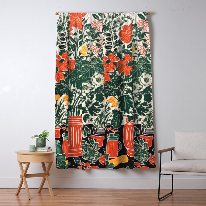 The Greenhouse Potted Garden Window Curtain Gallery Image 1