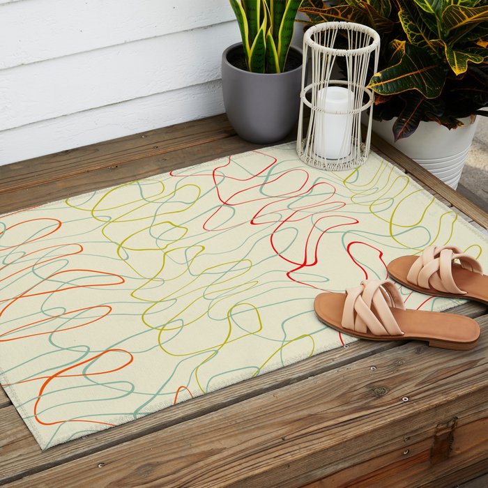 lines I Outdoor Rug Gallery Image 2