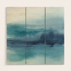 Abstract Landscape Painting Wood Wall Art Gallery Image 1