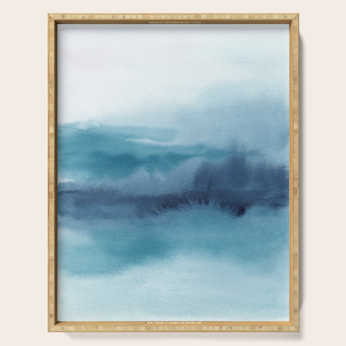 Abstract Landscape Painting Serving Tray Gallery Image 1