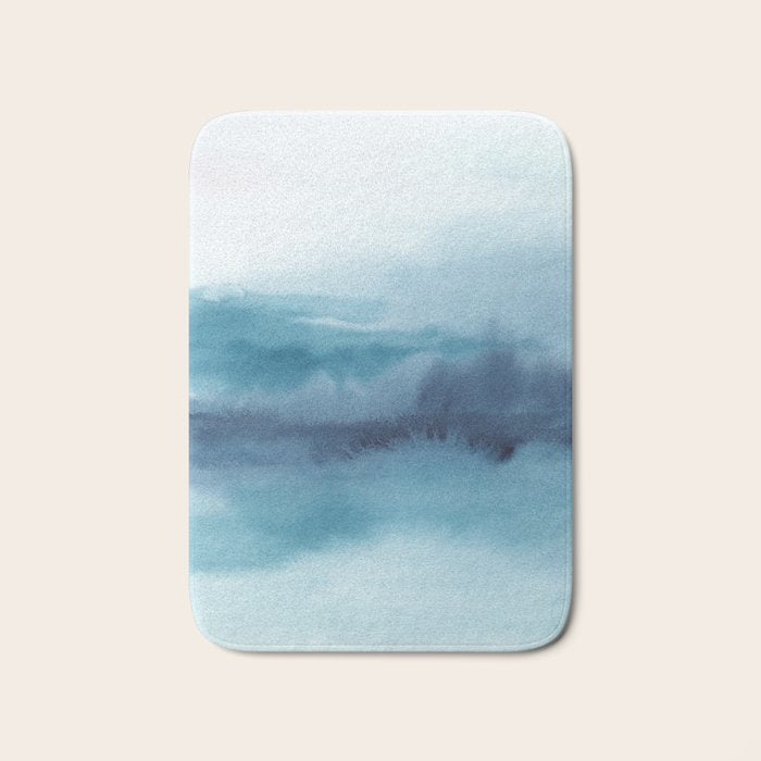 Abstract Landscape Painting Bath Mat Gallery Image 1