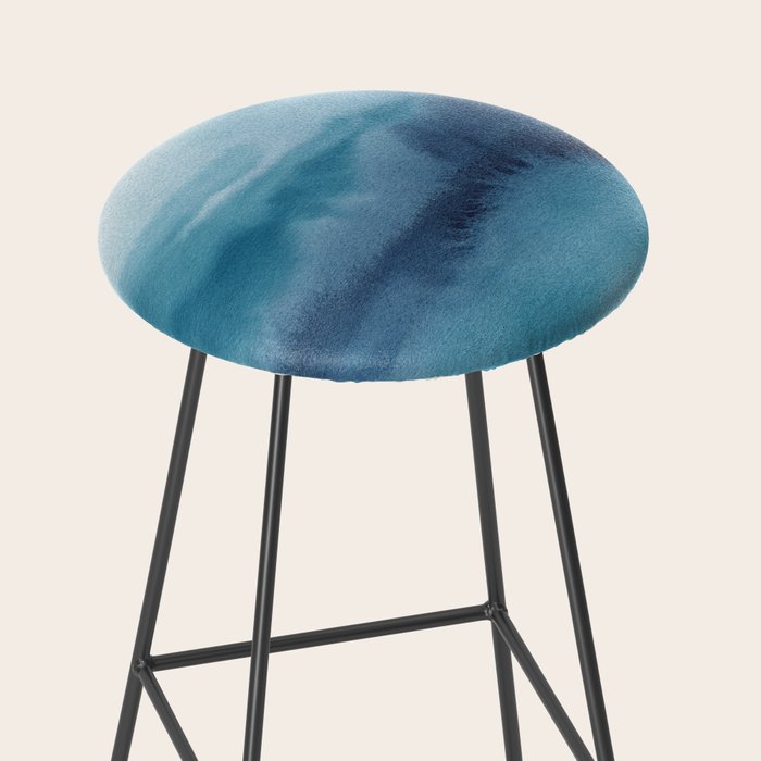 Abstract Landscape Painting Stool Gallery Image 2