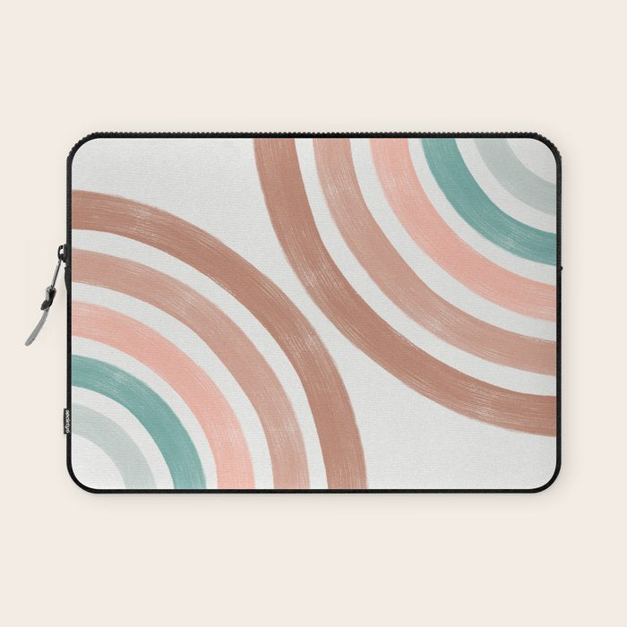Double Retro Rainbows Laptop Sleeve Gallery Image 1
