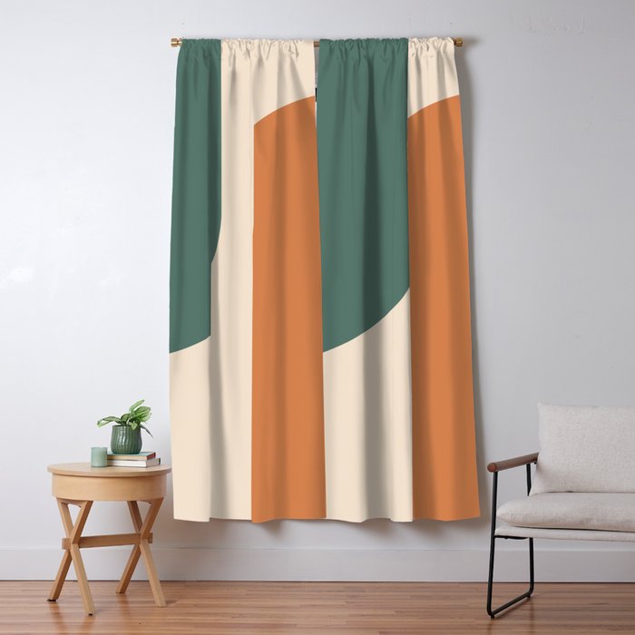 Modern Minimal Arch Abstract LXXXIX Window Curtain Gallery Image 1