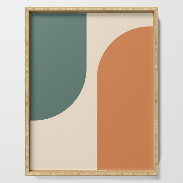 Modern Minimal Arch Abstract LXXXIX Serving Tray Gallery Image 1