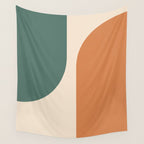 Modern Minimal Arch Abstract LXXXIX Wall Tapestry Gallery Image 4