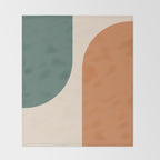 Modern Minimal Arch Abstract LXXXIX Throw Blanket Gallery Image 2