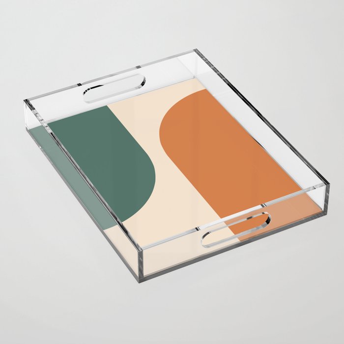 Modern Minimal Arch Abstract LXXXIX Acrylic Tray Gallery Image 1