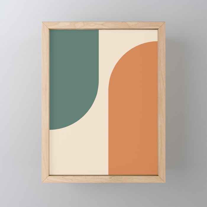 Modern Minimal Arch Abstract LXXXIX Mini Art Print Gallery Image 1