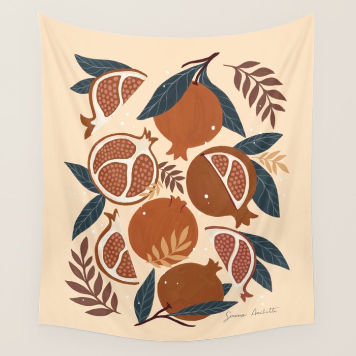 Pomegranate - Terracotta Wall Tapestry Gallery Image 4