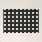 X Grid - White on Black Welcome Mat Gallery Image 1