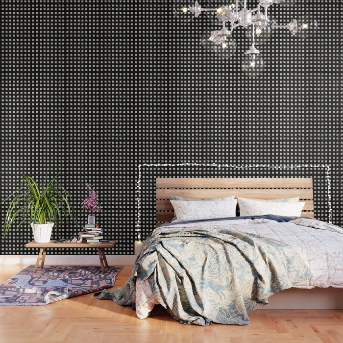 X Grid - White on Black Wallpaper Gallery Image 3