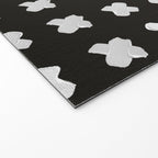 X Grid - White on Black Welcome Mat Gallery Image 2