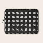 X Grid - White on Black Laptop Sleeve Gallery Image 1