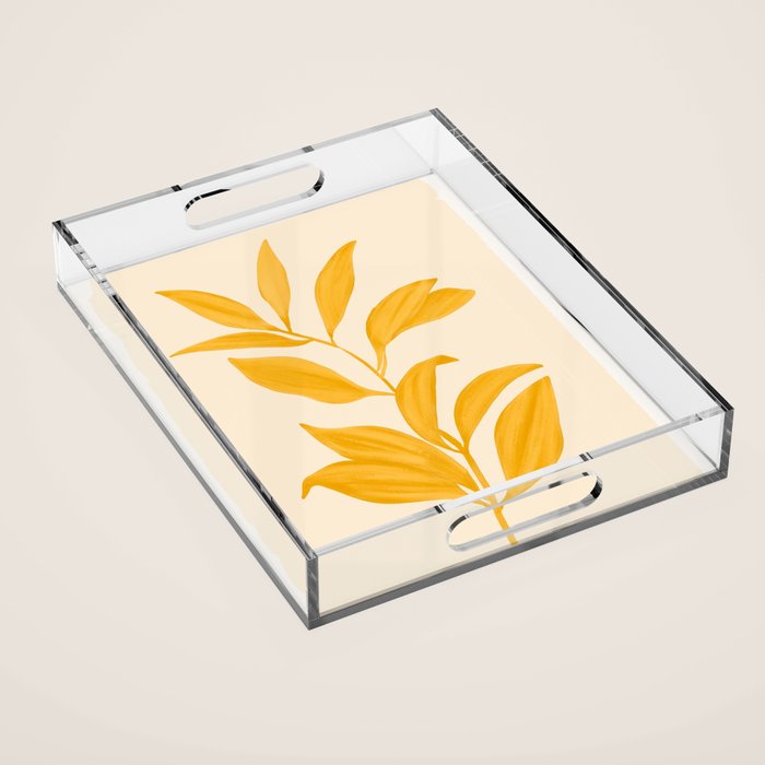 Abstract Art /Minimal Plant 80 Acrylic Tray Gallery Image 1