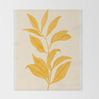 Abstract Art /Minimal Plant 80 Throw Blanket Gallery Image 2