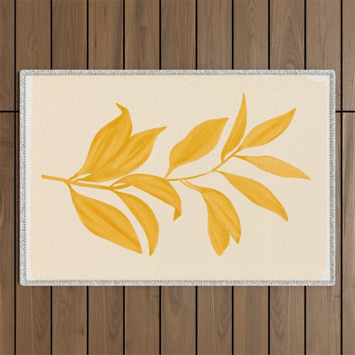 Abstract Art /Minimal Plant 80 Outdoor Rug Gallery Image 1