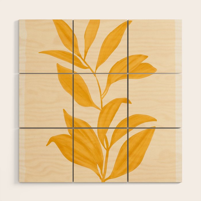 Abstract Art /Minimal Plant 80 Wood Wall Art Gallery Image 1