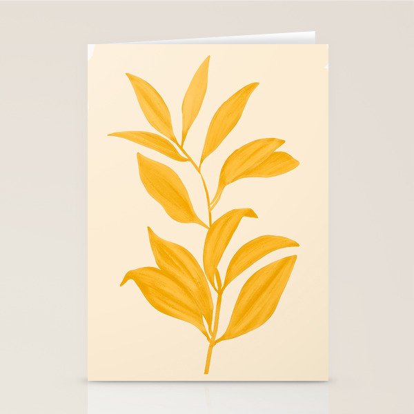 Abstract Art /Minimal Plant 80 Stationery Card Gallery Image 1