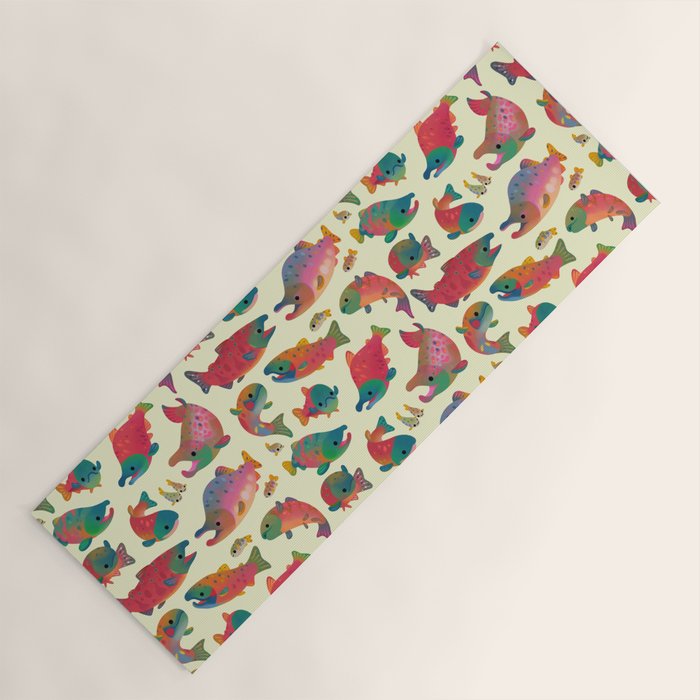 Salmon day Yoga Mat Gallery Image 1