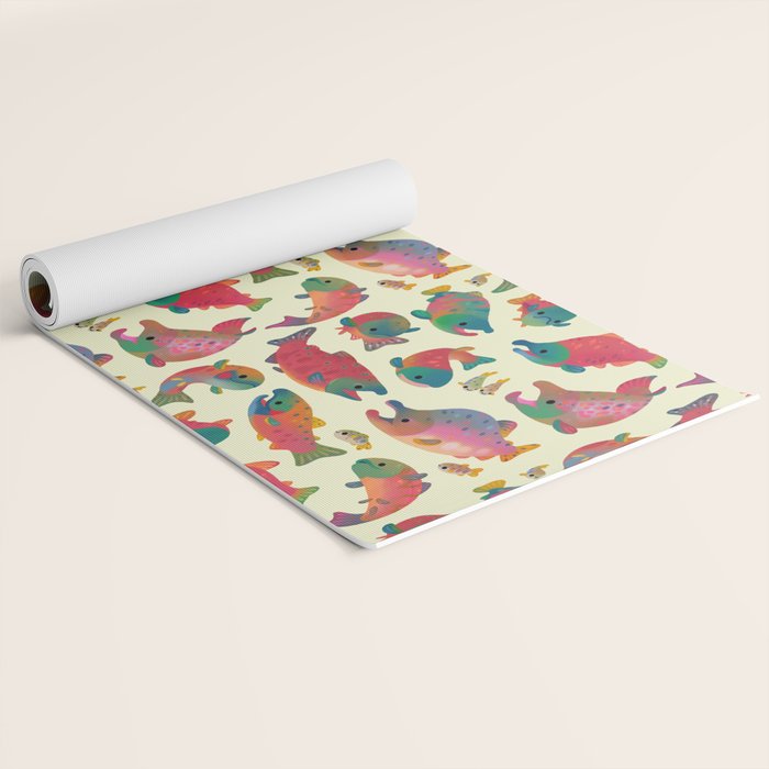 Salmon day Yoga Mat Gallery Image 2