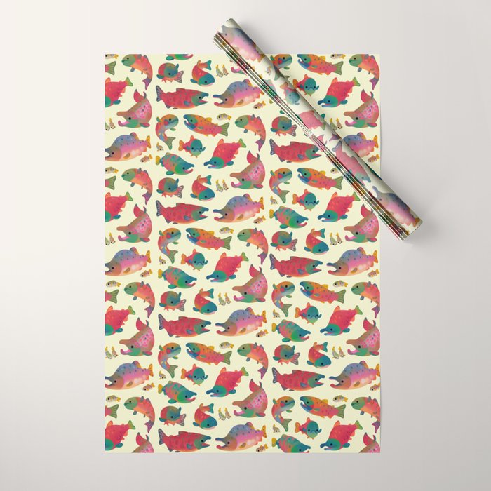 Salmon day Wrapping Paper Gallery Image 1