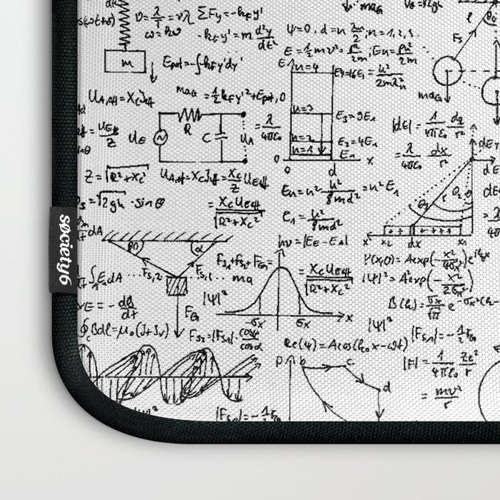 Physics Equations on Whiteboard Laptop Sleeve Gallery Image 3