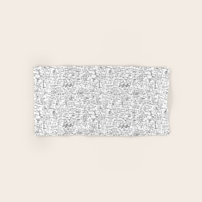 Physics Equations on Whiteboard Bath Towel Gallery Image 1