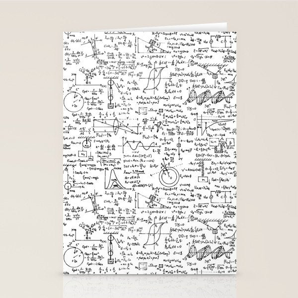 Physics Equations on Whiteboard Stationery Card Gallery Image 2