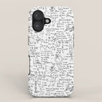 Physics Equations on Whiteboard iPhone Case Gallery Image 1