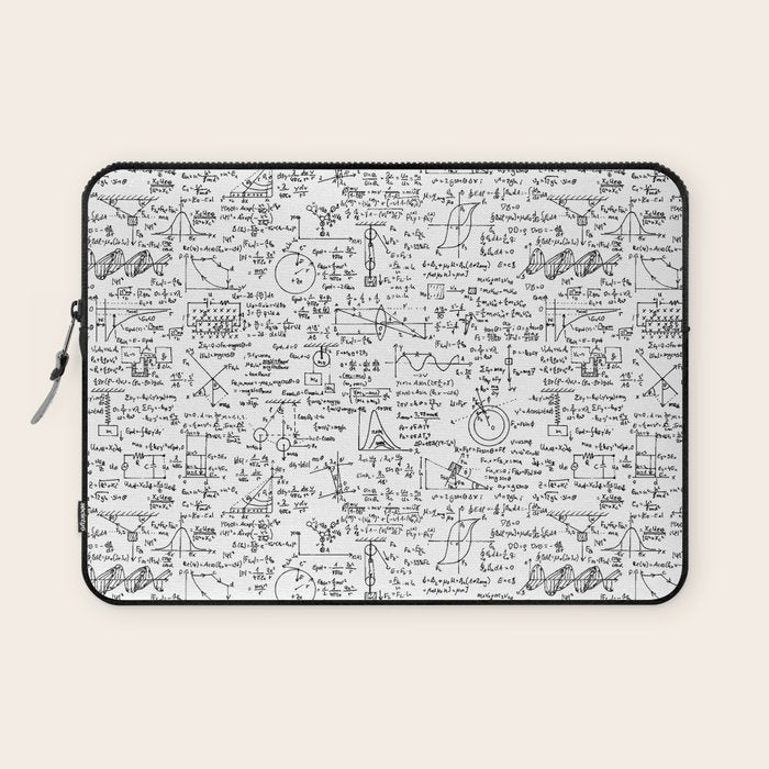 Physics Equations on Whiteboard Laptop Sleeve Gallery Image 1