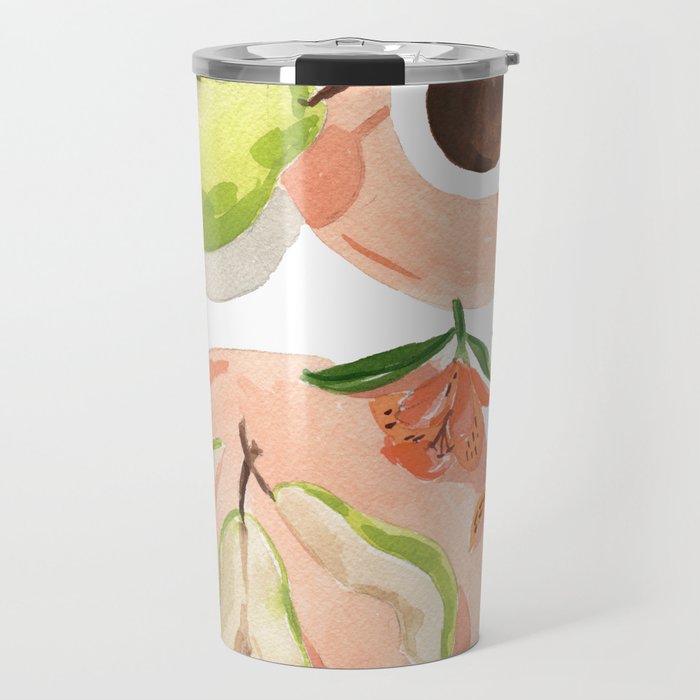 Pretty Pears Still Life Travel Mug Gallery Image 1