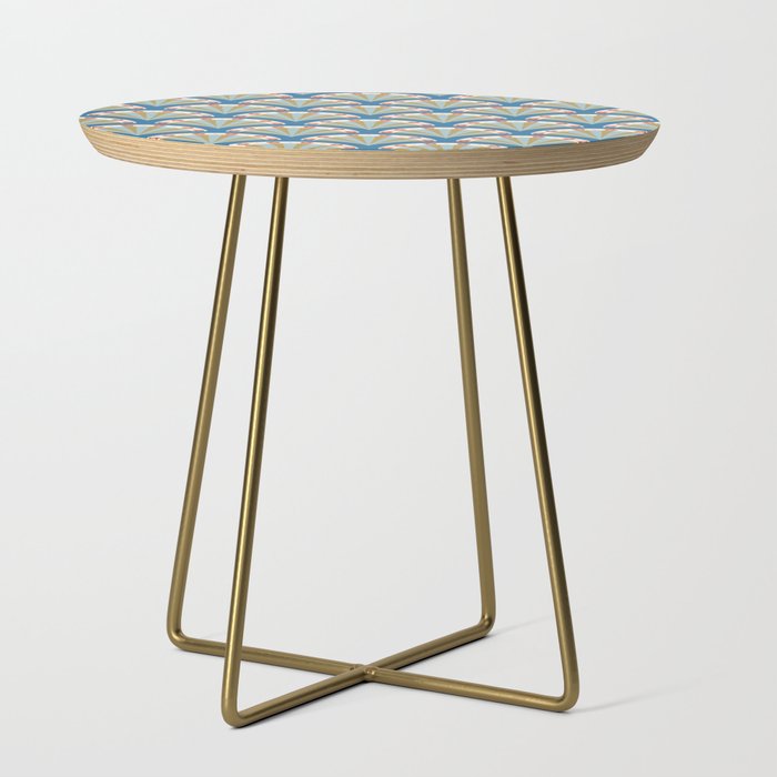 Asian Fan Pattern Side Table Gallery Image 1