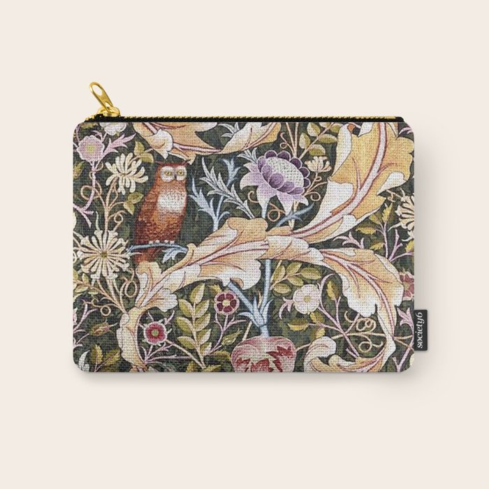 William Morris Vintage Owl Forest Carry All Pouch Gallery Image 1